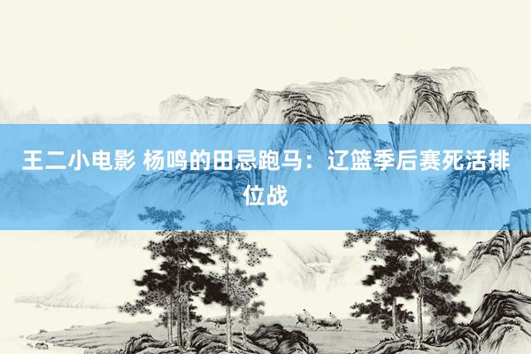 王二小电影 杨鸣的田忌跑马：辽篮季后赛死活排位战