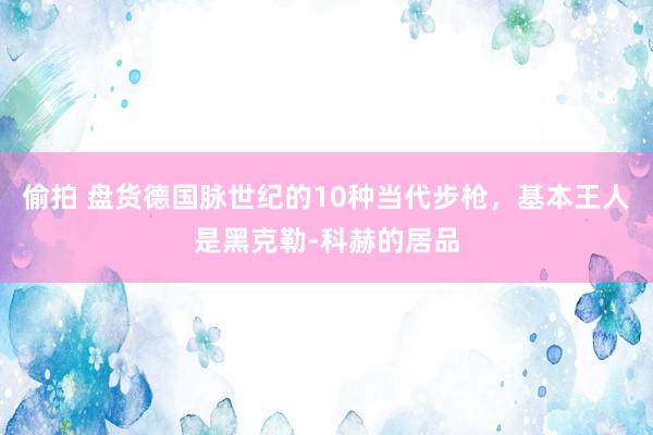 偷拍 盘货德国脉世纪的10种当代步枪，基本王人是黑克勒-科赫的居品