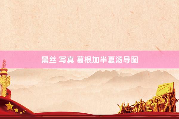 黑丝 写真 葛根加半夏汤导图